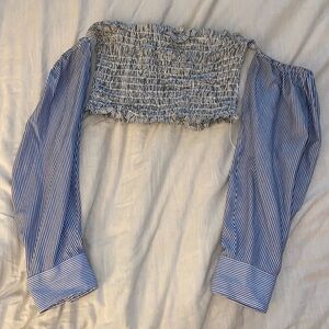 LF Furst of a Kind Smocked Top Striped Shirt (22)